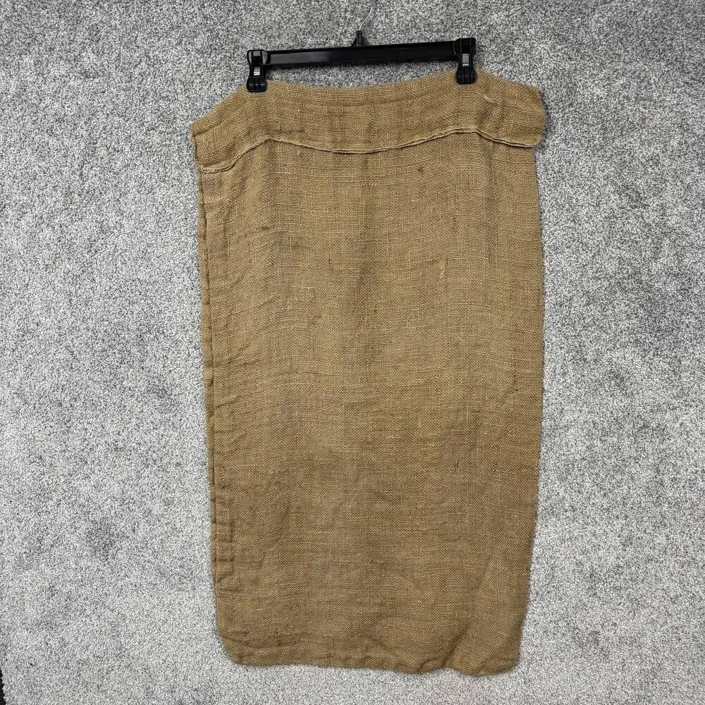 Vintage Stehrs Burlap Feed Sack Curtain Panels Set Of 2 38x34 Farmhouse Decor US